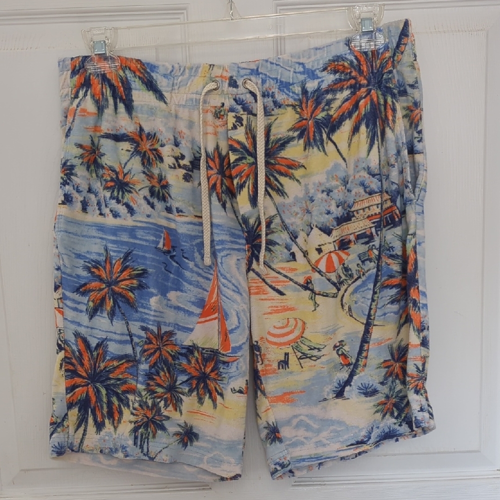 Polo Ralph Lauren 9 Inch Tropical Print Terry Short